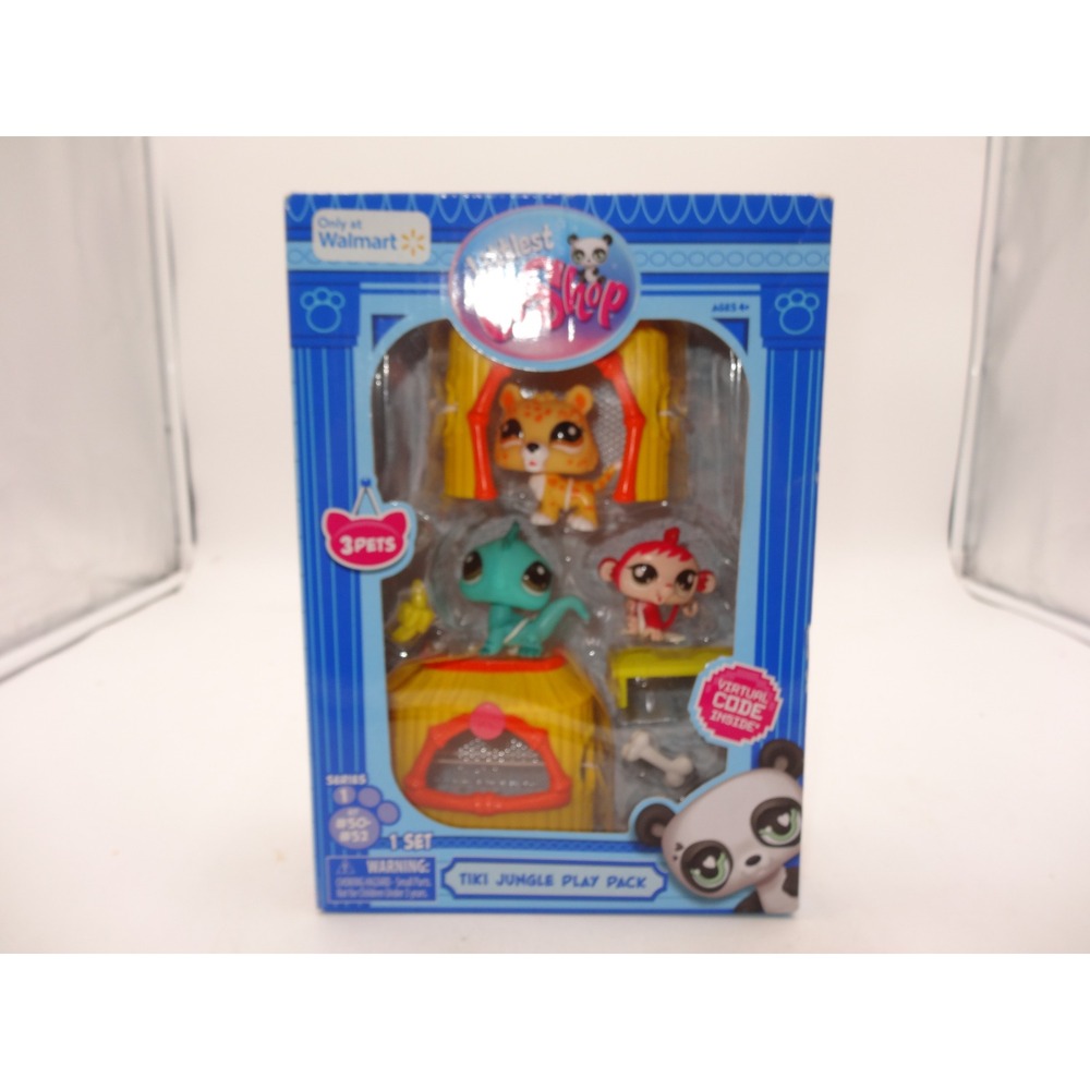 Littlest Pet Shop Tiki Jungle Play Pack Series 1 G7 Walmart Exclusive # 50 51 52